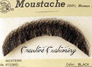 100% Human Hair Western Moustache