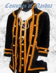 Kids Captain Jack Coat Child Colonial Coat