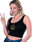 Peace Pendant & Earring Set