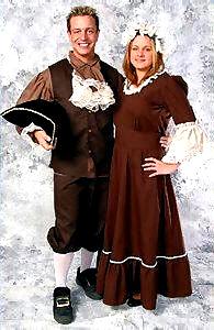 Colonial Man Costume Colonial Woman Costume