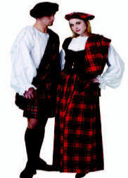 Scottish Lass Costume Scottish Man Highlander Kilt Costume