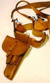 French Leather Holster Set