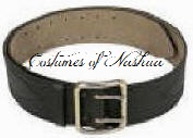 Russian black leather PORTUPEYA black military belt Canadian Mountie Belt