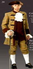 Jack Pirate Costume Colonial Man Costume