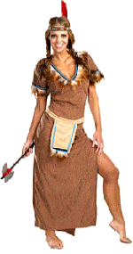 Tiger Lily Native American Indian Costume