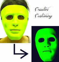 Gonzo Mask - Blacklight Responsive Lime