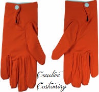Deluxe Nylon Glove with Snap Orange