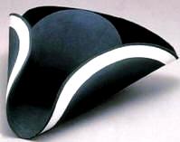 Tricorne Hat Wool Felt Tricorn Hat