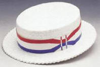 Full Size Styrofoam Skimmer Hat