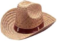 Cowboy Hat Western Straw Hat Hi Crown Mexican