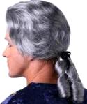 Colonial Man Wig Lordship with bow