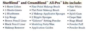 All-Pro Make Up Kit featuring StarBlend Cake