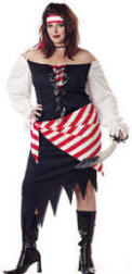 Plus Size Ruby The Pirate Beauty Costume